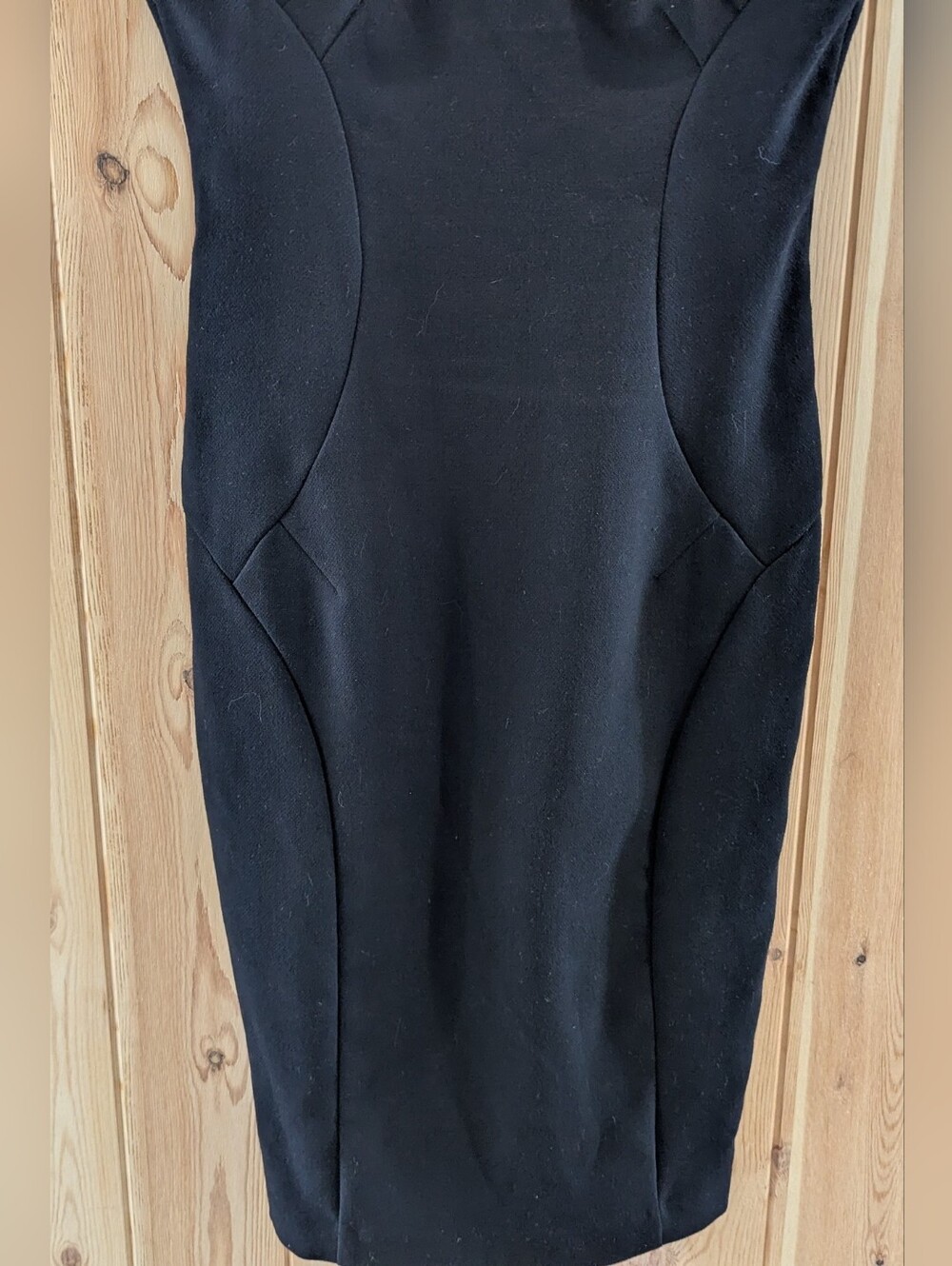 Zara Black Bodycon Dress Sleeveless Little Black Dress - Picture 5 of 8